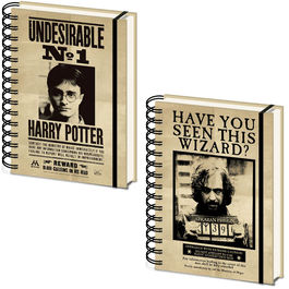 Cuaderno A5 con Espiral (portada lenticular) Carteles Harry & Sirus 21 x 15 cm