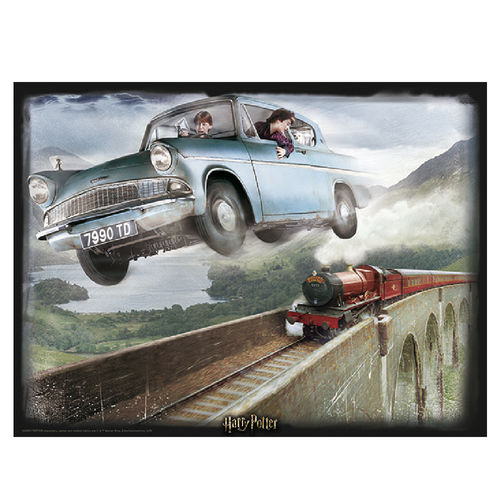 Puzzle lenticular Harry Potter Ford Anglia 500 piezas