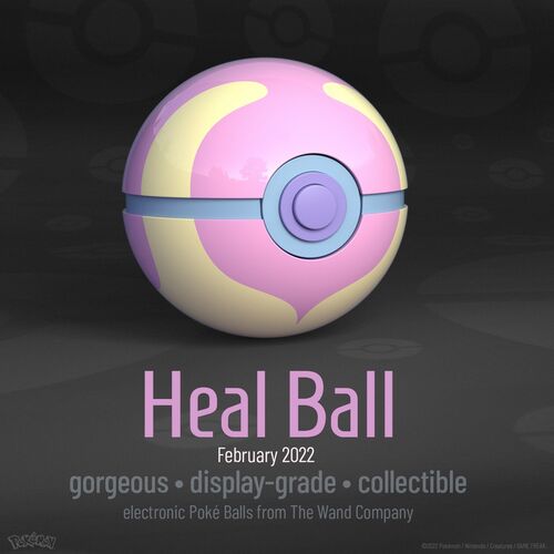 Rplica Electrnica Die Cast Pokemon Heal Ball