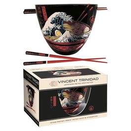 Set de Bowl para Ramen y chopsticks Great Ramen Wave - Vincent Trinidad
