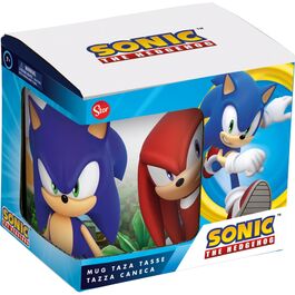 Taza en caja regalo personajes Sonic 325 ml