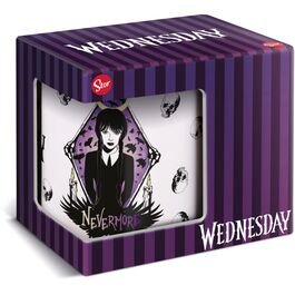 Taza en caja regalo Wednesday Nevermore 325 ml