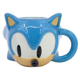Taza 3D en caja regalo Cabeza Sonic 400 ml
