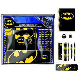 Set de papelera escolar deluxe Batman (Core) Bumper Stationery Set