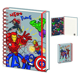 Cuaderno de espiral A5 Avengers (Hero Club) 21 x 15 cm