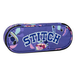 Estuche Portatodo Stitch All Over Print ovalado 22,5 cm