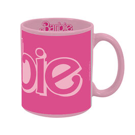 Taza de cermica logo Barbie rosa/fucsia 350 ml