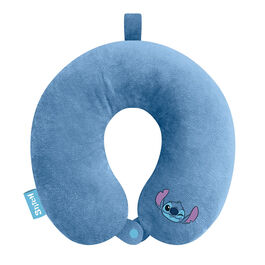 Cojn para cuello  silueta Stitch azul 30 x 30 cm