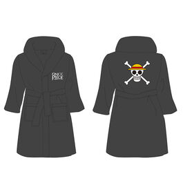 Albornoz Logo One Piece e insignia negra talla S