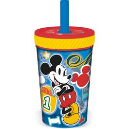 Vaso antivuelco con pajita Mickey Mouse Cool Stuff 370 ml