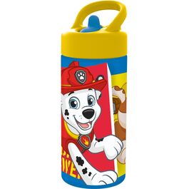 Botella deportiva con pajta y asa Patrulla Canina Pup Power 410 ml