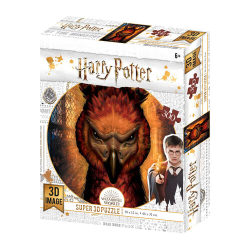 Puzzle lenticular Harry Potter Fawkes 300 piezas